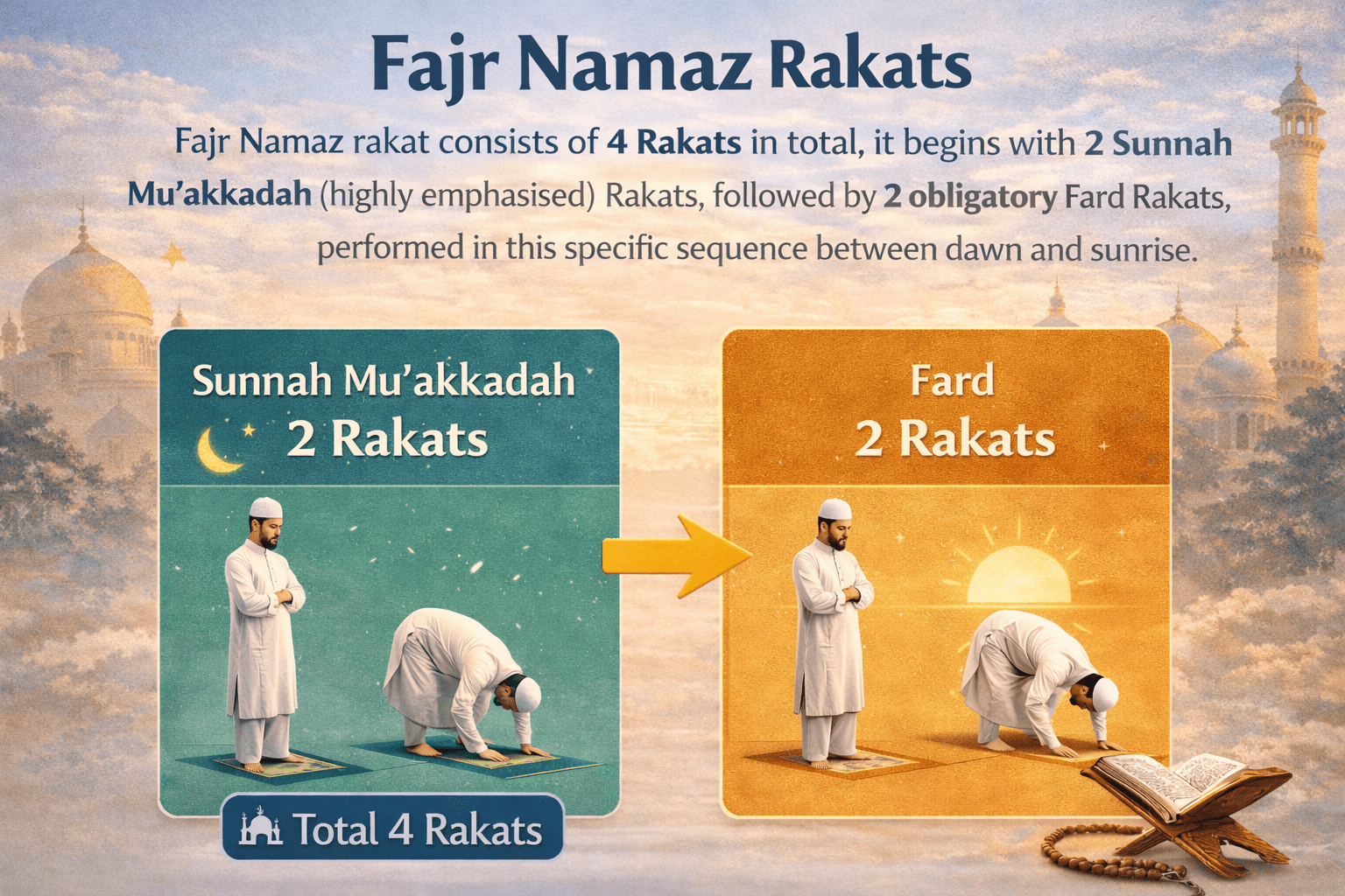 Fajr Namaz Rakat Complete Guide (Quran, Hadith, Step-By-Step)