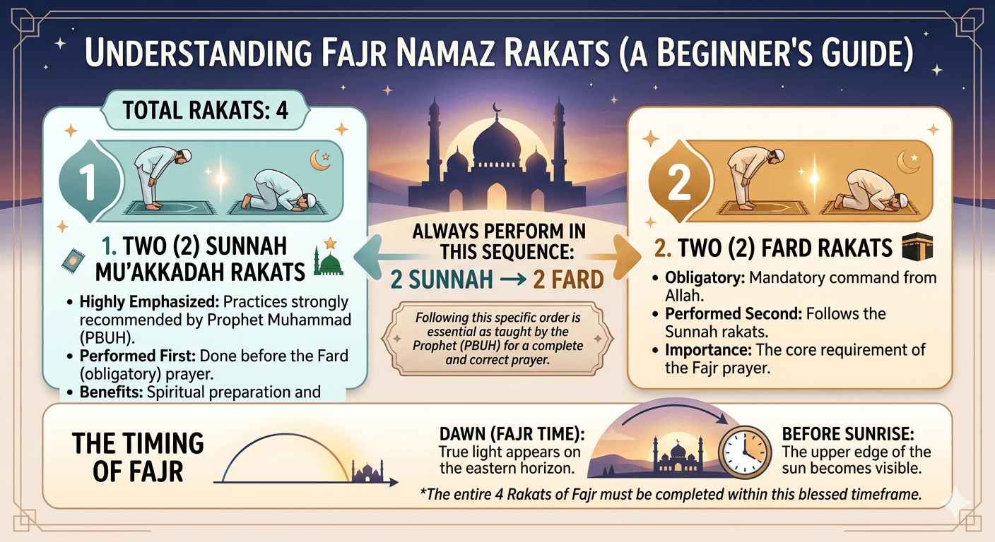 Fajr Namaz Rakat Complete Guide (Quran, Hadith, Step-By-Step)