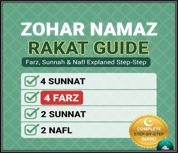Zohar Namaz Rakat Guide – Farz, Sunnah & Nafl Explained Step by Step