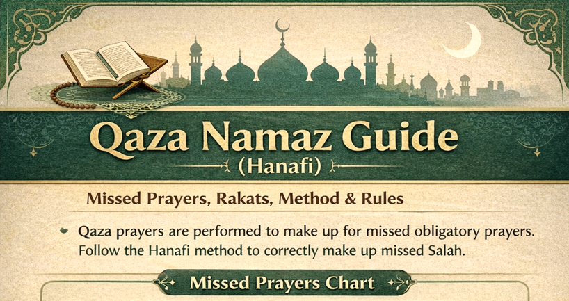 Qaza Namaz Guide (Hanafi): Missed Prayers, Rakats, Method & Rules