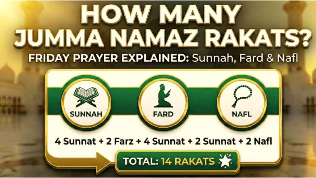 How many Jumma Namaz Rakat |  Friday Prayer Rakats explained (Sunnah, Fard & Nafl)