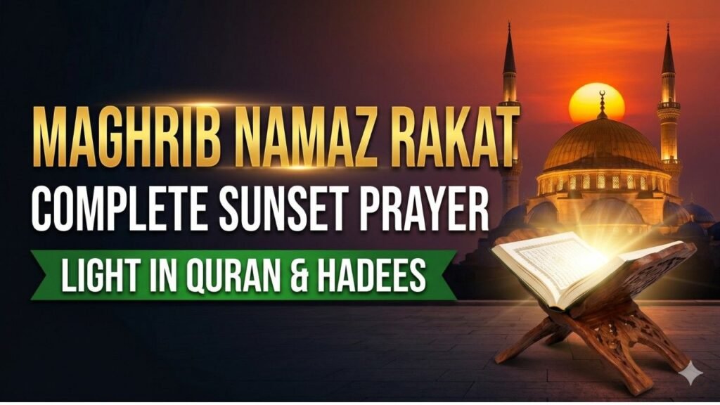 Maghrib Namaz Rakat Complete Sunset Prayer Light In Quran-O-Hadees