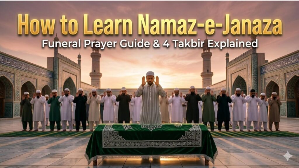 Learn Namaz E Janaza Dua Full Guide 4 Takbirs