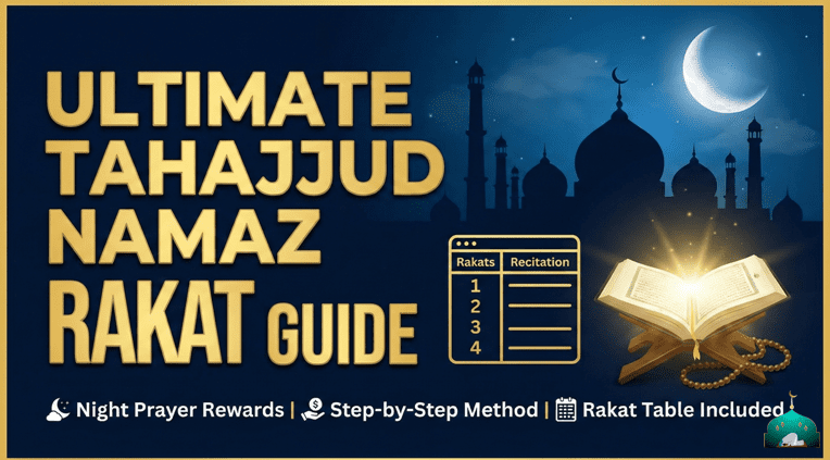 Ultimate Tahajjud Namaz Rakat Guide: Night Prayer Rewards, Method and table