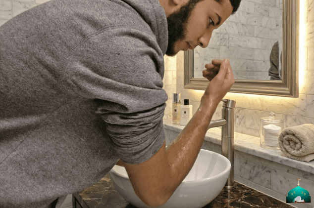 Step 6: Washing the Arms up to the Elbows (Right then Left)