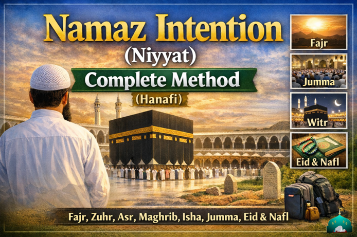 Namaz Intention (Niyyat) Complete Method (Hanafi)