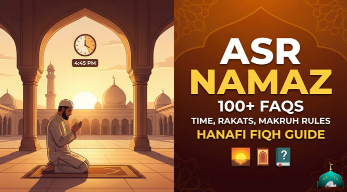 Asr Namaz FAQs 100: Valid Time, Makruh Time & Qaza Rules (Hanafi)