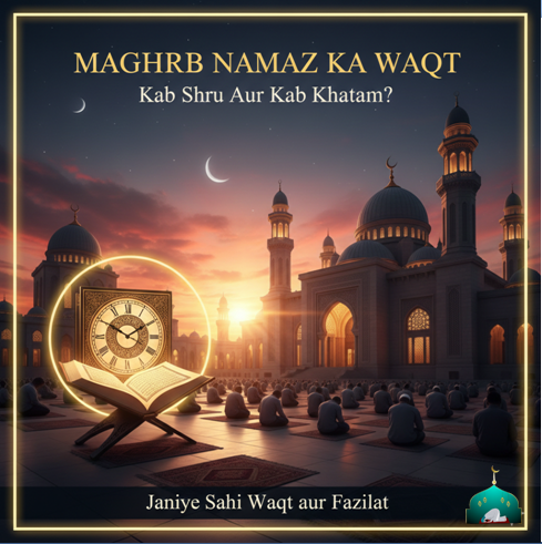 image: Maghrib Namaz Mein Kitni Rakat Hoti Hain? – Sunset Prayer Ki Mukammal Guide