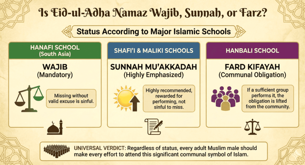 Is Eid ul Adha Namaz Wajib, Sunnah, or Farz?