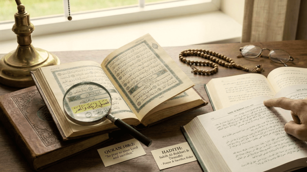 Eid ul adha namaz references quran hadis