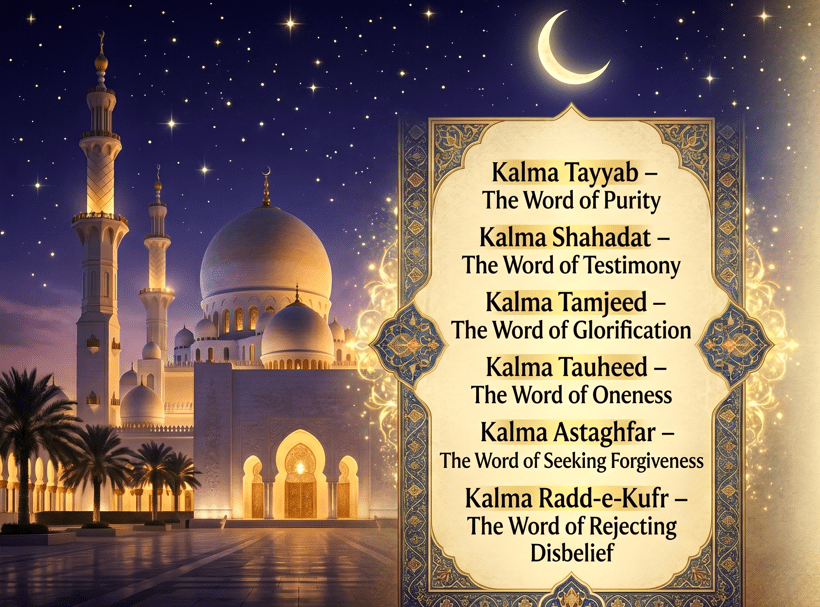 The 6 Kalimas of Islam: Meaning, Arabic Text, and Significance